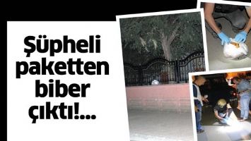 Ş&Uuml;PHELİ PAKETTEN BİBER &Ccedil;IKTI!...