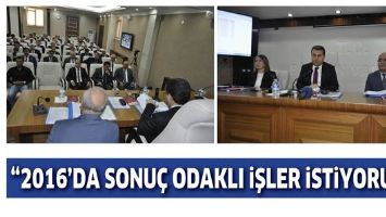 &Ccedil;ELİK &ldquo;2016&rsquo;DA SONU&Ccedil; ODAKLI İŞLER İSTİYORUM&rdquo;