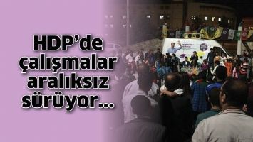 HDP&rsquo;DE &Ccedil;ALIŞMALAR ARALIKSIZ S&Uuml;R&Uuml;YOR