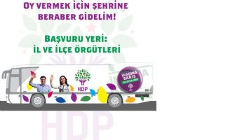 HDP, &Ouml;ĞRENCİLERİ &Uuml;CRETSİZ TAŞIYACAK