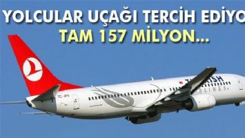 U&ccedil;ağı tercih eden yolcu sayısı artı