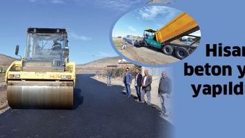 HİSAR&rsquo;A BETON YOL YAPILDI