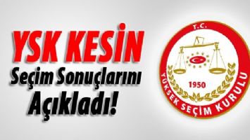 YSK RESMİ SONU&Ccedil;LARI A&Ccedil;IKLADI