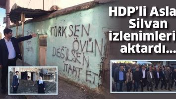 HDP’Lİ ASLAN, SİLVAN İZLENİMLERİNİ AKTARDI