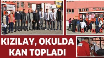KIZILAY, OKULDA KAN TOPLADI