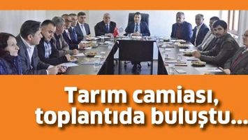 TARIM CAMİASI, TOPLANTIDA BULUŞTU