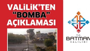 VALİLİK&rsquo;TEN &ldquo;BOMBA&rdquo; A&Ccedil;IKLAMASI