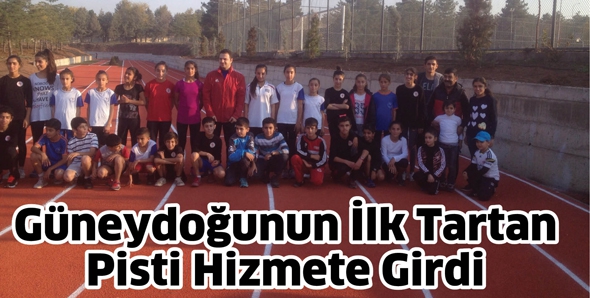 G&Uuml;NEYDOĞUNUN İLK TARTAN PİSTİ HİZMETE GİRDİ