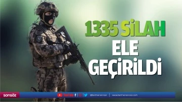1335 silah ele ge&ccedil;irildi