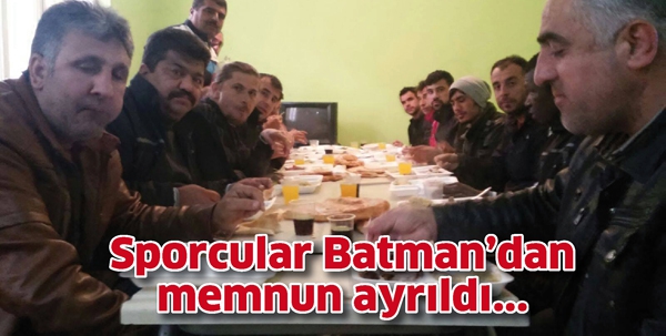 ANTEPLİ SPORCULAR BATMAN&rsquo;DAN MEMNUN AYRILDI
