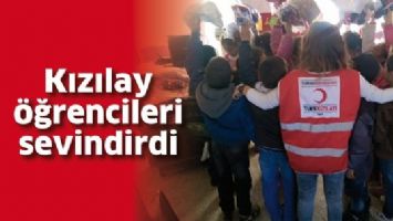 KIZILAY &Ouml;ĞRENCİLERİ SEVİNDİRDİ