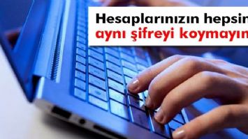 Sosyal ağ hesaplarınızın hepsine aynı şifreyi koymayın