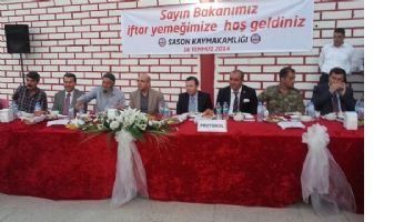 ŞİMŞEK, SASON&rsquo;DA İFTAR YEMEĞİNE KATILDI