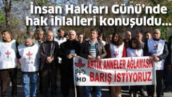 İNSAN HAKLARI G&Uuml;N&Uuml;&rsquo;NDE HAK İHLALLERİ KONUŞULDU