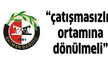 BARO &ldquo;&Ccedil;ATIŞMASIZLIK ORTAMINA D&Ouml;N&Uuml;LMELİ&rdquo;