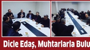 DİCLE EDAŞ, MUHTARLARLA BULUŞTU