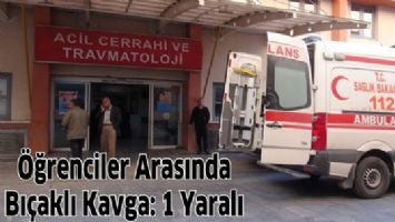 &Ouml;ĞRENCİLER ARASINDA BI&Ccedil;AKLI KAVGA: 1 YARALI