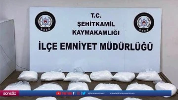 14 kilo 950 gram metamfetamin ele ge&ccedil;irildi