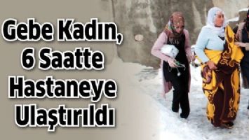 GEBE KADIN, 6 SAATTE HASTANEYE ULAŞTIRILDI