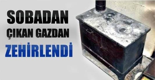 3 KİŞİ SOBADAN SIZAN GAZDAN ZEHİRLENDİ!