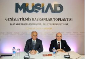 M&Uuml;SİAD BAŞKANLARI, ŞİMŞEK&rsquo;LE BULUŞTU