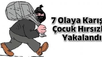 7 OLAYA KARIŞAN &Ccedil;OCUK HIRSIZLAR YAKALANDI