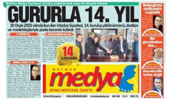 MEDYA GAZETESİ 14 YAŞINDA