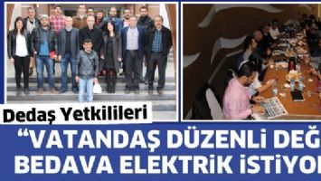&ldquo;VATANDAŞ D&Uuml;ZENLİ DEĞİL BEDAVA ELEKTRİK İSTİYOR&rdquo;