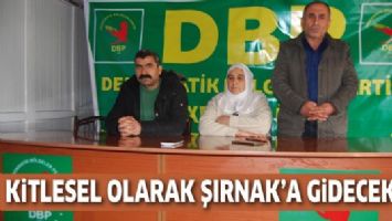 KİTLESEL OLARAK ŞIRNAK&rsquo;A GİDECEKLER