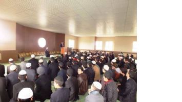 M&Uuml;FT&Uuml; VE DEKAN, MEDRESEDE KONFERANS VERDİ