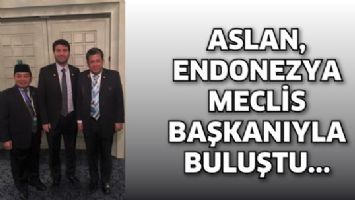 MİLLETVEKİLİ ASLAN, ENDONEZYA MECLİS BAŞKANIYLA BULUŞTU...