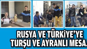 RUSYA VE T&Uuml;RKİYE&rsquo;YE TURŞU VE AYRANLI MESAJ