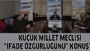 K&Uuml;&Ccedil;&Uuml;K MİLLET MECLİSİ &ldquo;İFADE &Ouml;ZG&Uuml;RL&Uuml;Ğ&Uuml;N&Uuml;&rdquo; KONUŞTU