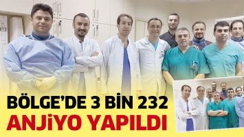 B&Ouml;LGE&rsquo;DE 3 BİN 232 ANJİYO YAPILDI