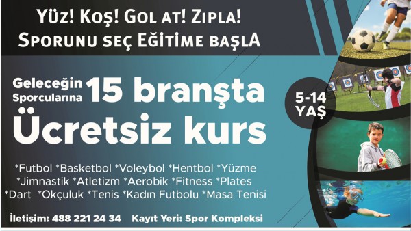 15 BRANŞTA YAZ SPORLARI BAŞLADI
