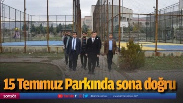 15 Temmuz Parkında sona doğru