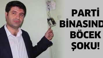 PARTİ BİNASINDA B&Ouml;CEK ŞOKU!