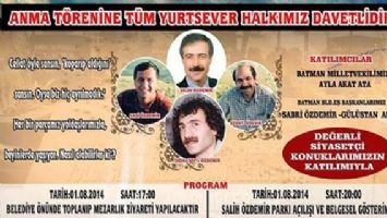 &Ouml;ZDEMİRLER VE &Ouml;ZEVİN ANILIYOR