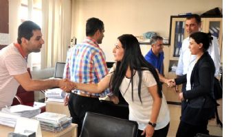 &Ccedil;ALIŞANLARININ BAYRAMINI KUTLADI