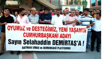Emek ve Demokrasi Platformu destek &ccedil;ağrısında bulundu