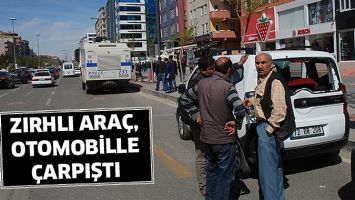 ZIRHLI ARA&Ccedil;, OTOMOBİLLE &Ccedil;ARPIŞTI