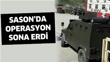 SASON&rsquo;DA OPERASYON SONA ERDİ