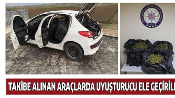 TAKİBE ALINAN ARA&Ccedil;LARDA UYUŞTURUCU ELE GE&Ccedil;İRİLDİ!