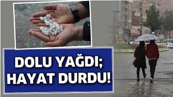 DOLU YAĞDI; HAYAT DURDU!