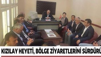 KIZILAY HEYETİ, B&Ouml;LGE ZİYARETLERİNİ S&Uuml;RD&Uuml;R&Uuml;YOR