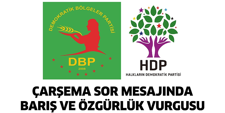 &Ccedil;ARŞEMA SOR MESAJINDA BARIŞ VE &Ouml;ZG&Uuml;RL&Uuml;K VURGUSU