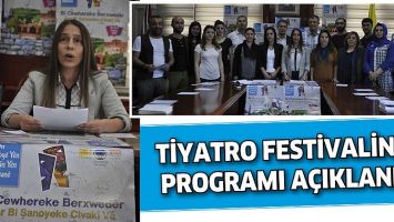 TİYATRO FESTİVALİNİN PROGRAMI A&Ccedil;IKLANDI