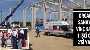 ORGANİZE SANAYİ&rsquo;DE VİN&Ccedil; KAZASI: 1 İŞ&Ccedil;İ &Ouml;LD&Uuml;, 2&rsquo;Sİ YARALI