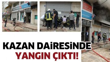 KAZAN DAİRESİNDE YANGIN &Ccedil;IKTI!