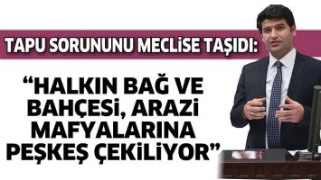TAPU SORUNUNU MECLİSE TAŞIDI: